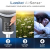 image:imageLasko Whirlwind Orbital Motion Pedestal Fan with WhisperForce DC Technology 25fts Airflow 25dBA Night Light 24Hr Timer Adjustable Height Remote Control 21 39 Gray APDC215