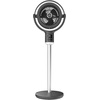 image:imageLasko Whirlwind Orbital Motion Pedestal Fan with WhisperForce DC Technology 25fts Airflow 25dBA Night Light 24Hr Timer Adjustable Height Remote Control 21 39 Gray APDC215