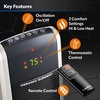 image:imageLasko Ellipse Ceramic Tabletop Heater for Home with TipOver Switch Child Lock amp Oscillating Digital Ceramic Tower Heater for Large Rooms with Adjustable Thermostat