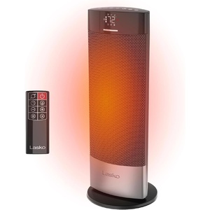 image:imageLasko 18 Ellipse Ceramic Tower Space Heater  Remote  Silver  CT18951Black