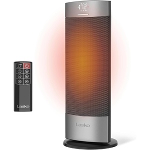 image:imageLasko 18 Ellipse Ceramic Tower Space Heater  Remote  Silver  CT18951Silver
