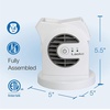 image:imageLasko MyCool D300 Mini USB Desk Fan with 40in USB Cable and Bonus AC Adapter  Small Quiet Portable Personal 2Speed Fans for Staying Cool at Home Work Office Dorm Car and Travel WhiteWhite