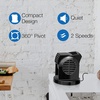 image:imageLasko MyCool D300 Mini USB Desk Fan with 40in USB Cable and Bonus AC Adapter  Small Quiet Portable Personal 2Speed Fans for Staying Cool at Home Work Office Dorm Car and Travel WhiteBlack